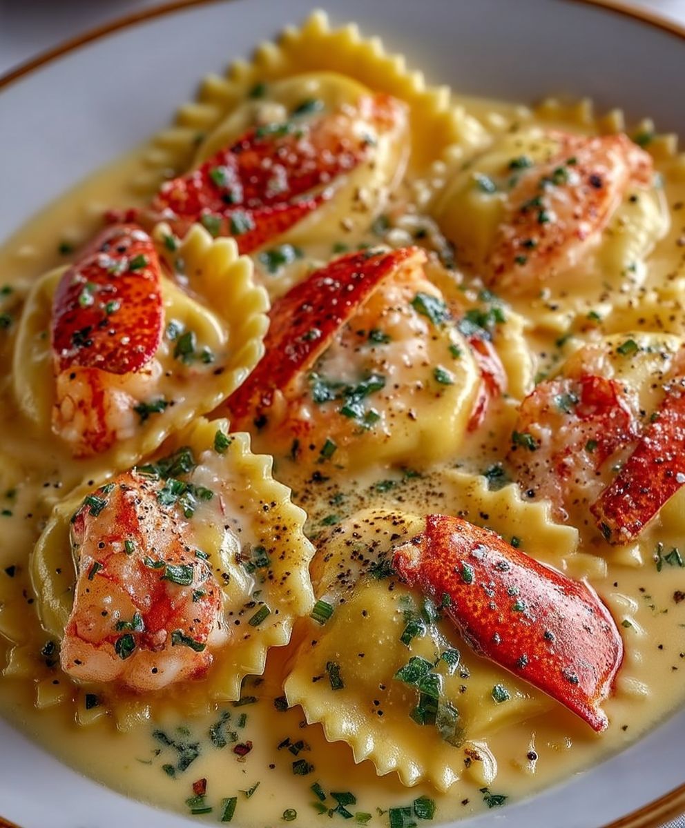 Lobster Ravioli in Lemon Butter Sauce image 2